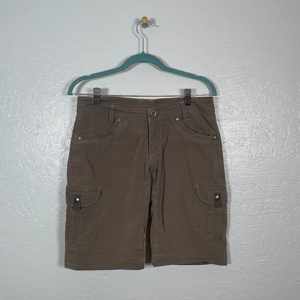 Kuhl Women 6 Brown Splash 11" Shorts Pockets Quick Dry Lightweight Gorp Granola